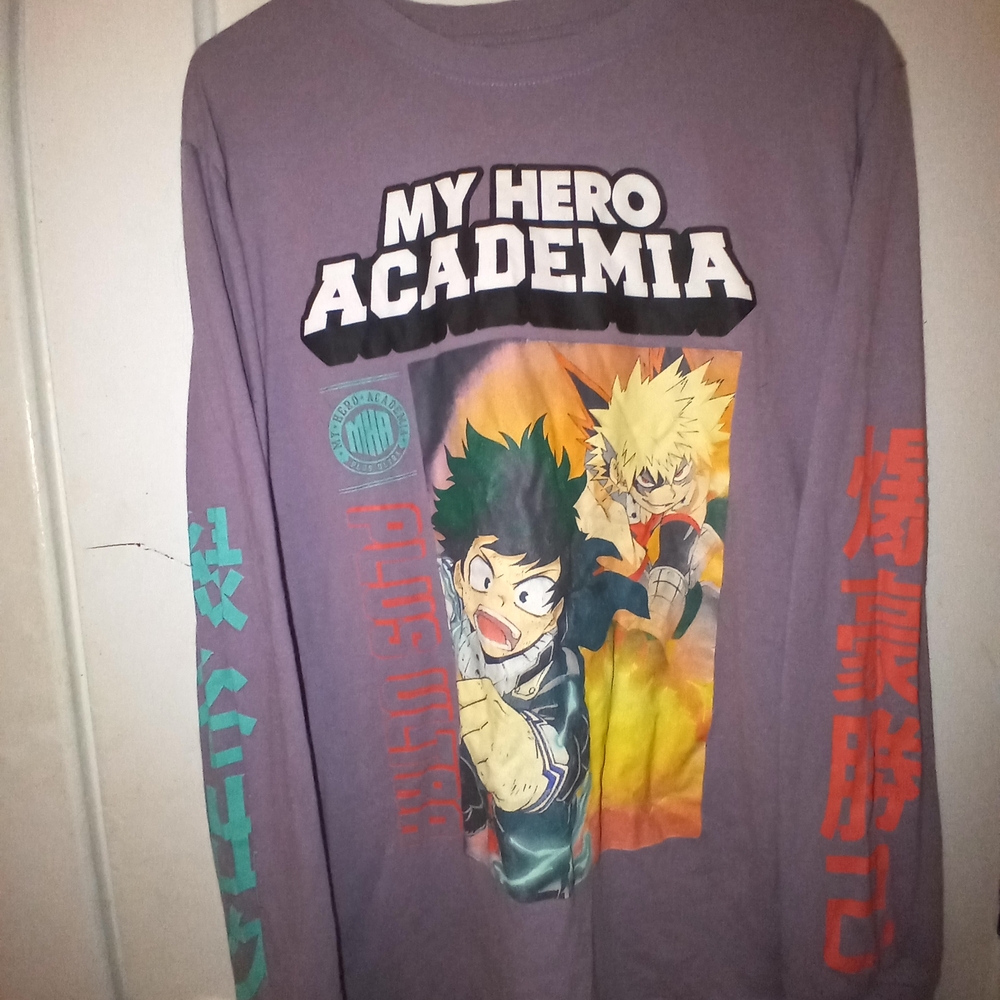 Hot Topic My Hero Academia Long Sleeve Shirt - Purple